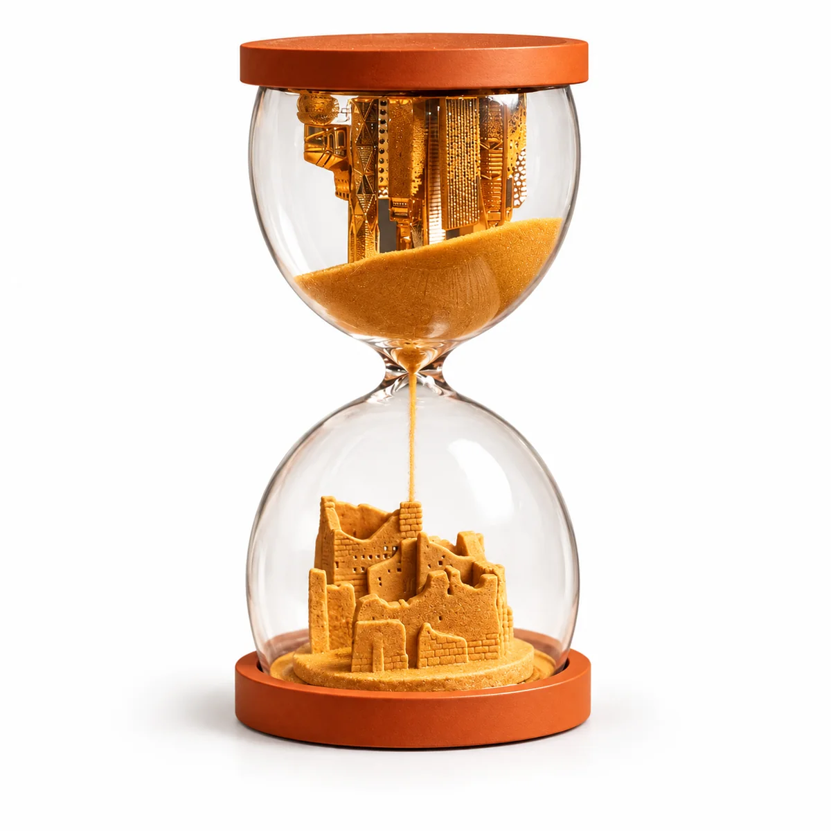 Saudi Landmark Hourglass — Orange