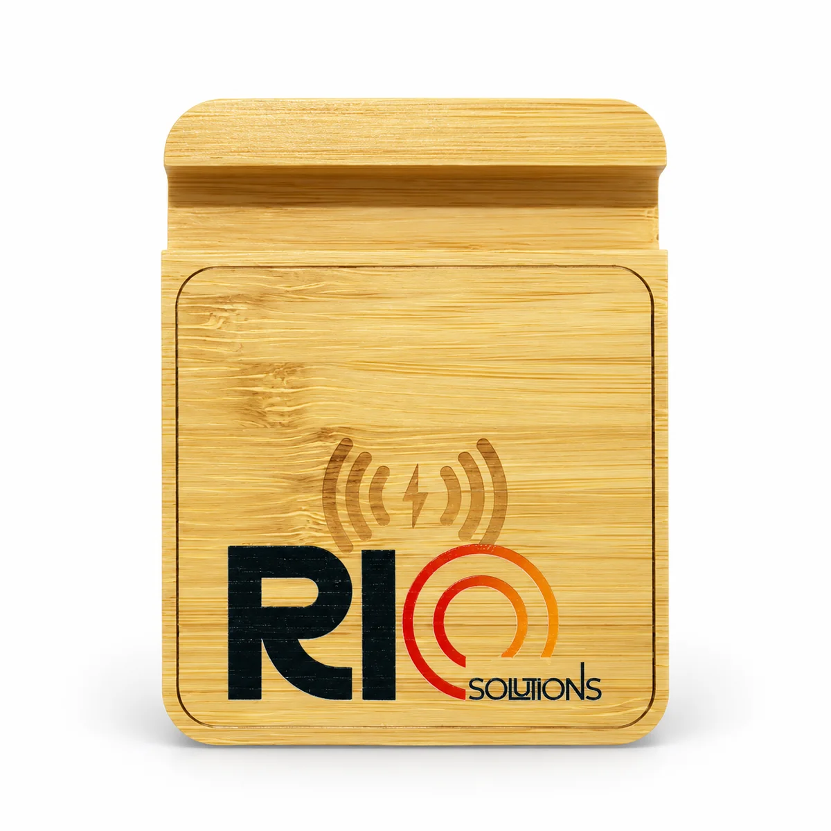 Branded Bamboo Phone Stand