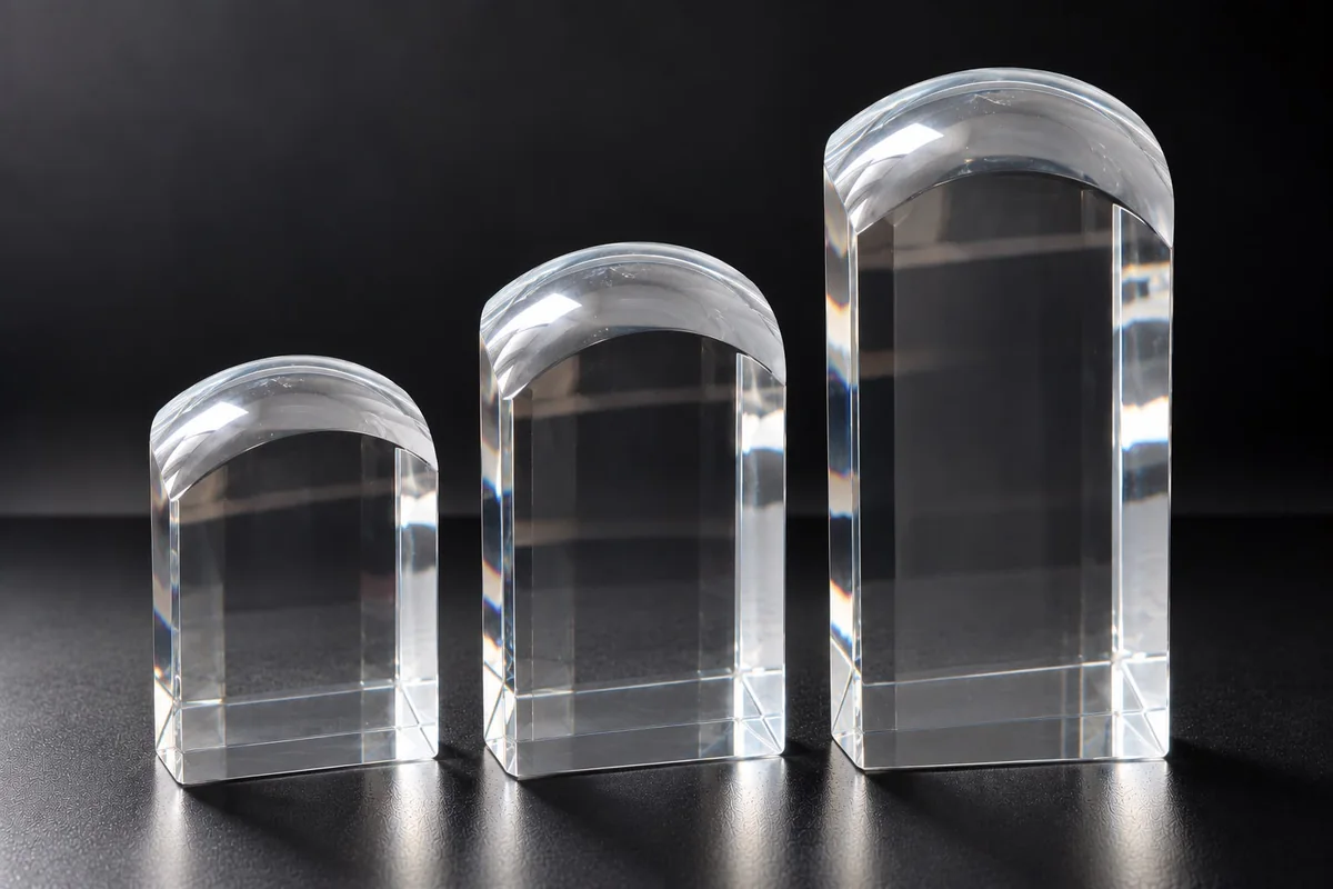 Clear Awards in Multiple Sizes