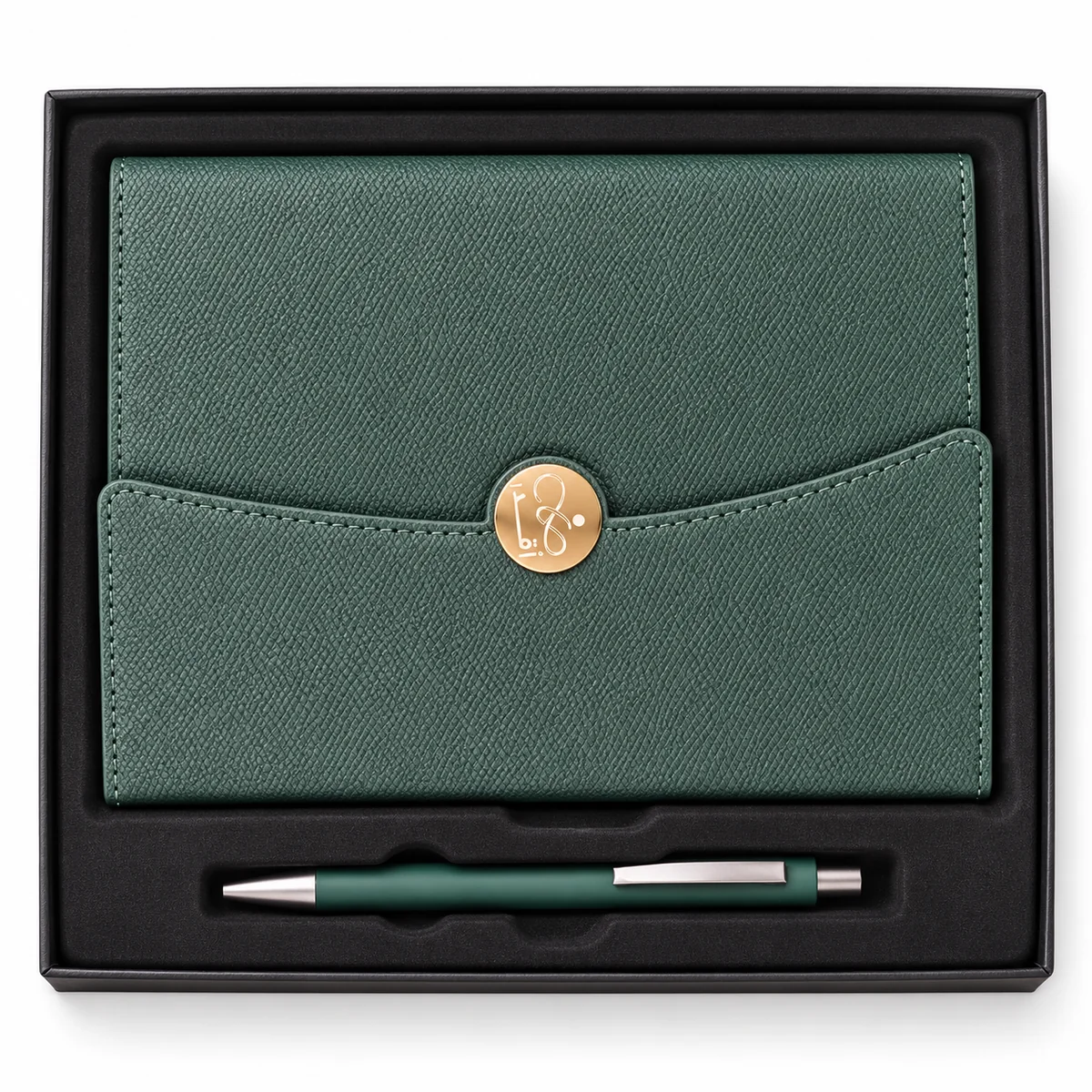 Green Notebook & Pen Gift Set
