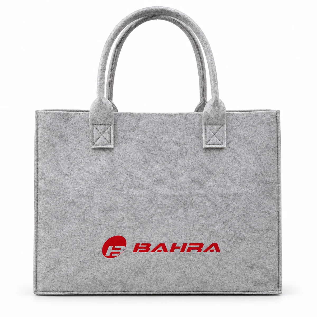 Grey Branded Felt Bag