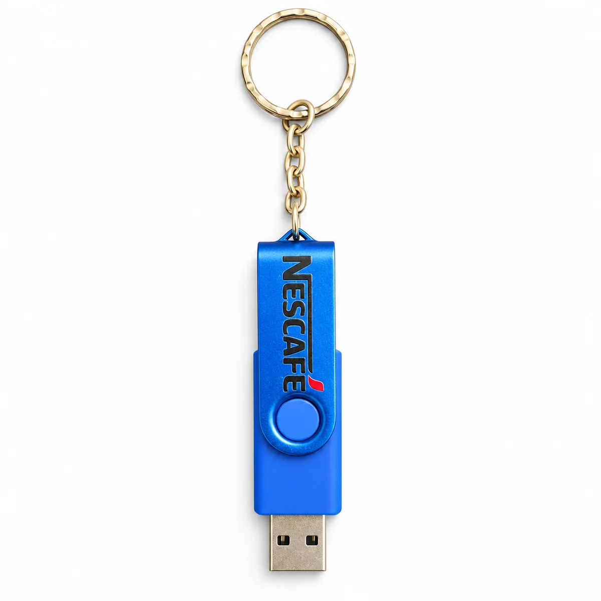 Swivel USB Drive with Keyring
